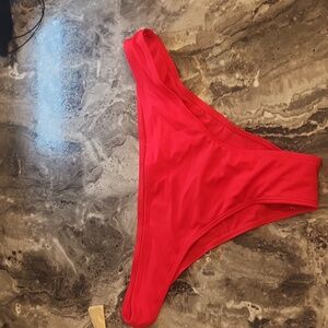 Red bikini bottom